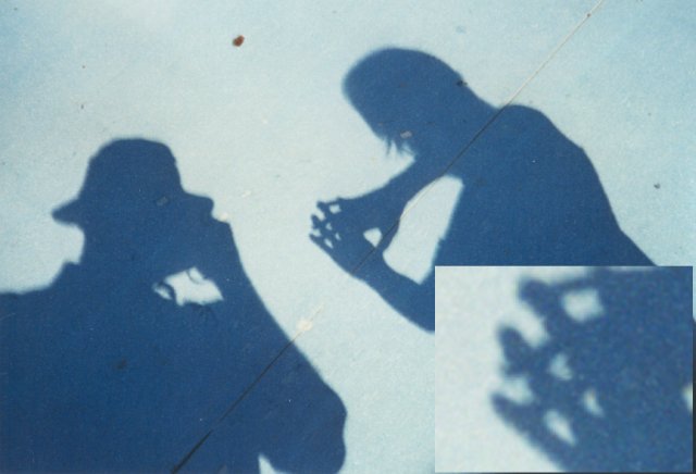 Crescent shadows on the deck